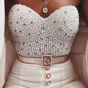 Etsy Pearl Bustier Corset